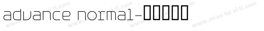 advance normal字体转换